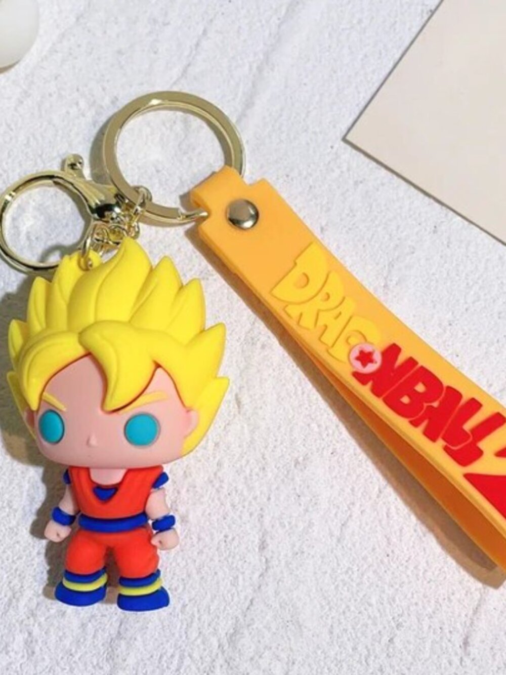 Dragon Ball Z 3D Funko Pop-style rubber keychains B6
